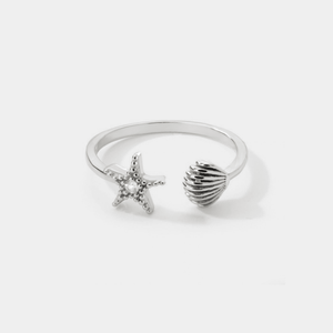 Starfish Seashell Ocean Inspire Beach Ring - Perimade & Co.