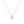 Silver necklace with a sun-shaped pendant on a white background
