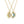 Gold necklaces with sun and moon pendants on a white background