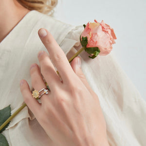 Sunflower Bee Anxiety Fidget Spinner Ring - Perimade & Co.