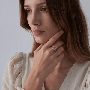 Sunflower Bee Anxiety Fidget Spinner Ring - Perimade & Co.