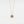 A gold-plated sterling silver necklace with a sunflower charm and a central projection stone, displayed on a white background.