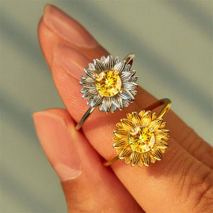 Sunflower Stacking Statement Statement Ring - Perimade & Co.