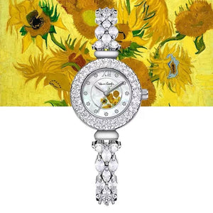 Sunflowers 20 mm Round Bracelet Watch - Perimade & Co.