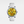Watch with a floral design on the dial and white strap on a light gray background