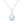 Teardrop Opalescent CZ Drop Charm Necklace - Perimade & Co.