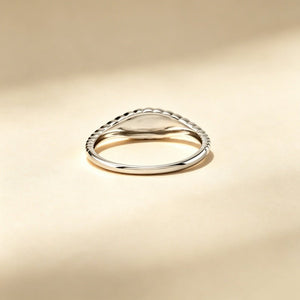 Textured Croissant Tapered Dome Band Ring - Perimade & Co.