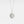 White old plated round locket necklace featuring a “Little Prince” engraved design with a star detail, on a delicate chain against a clean white background.