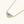 Gold necklace with a large diamond pendant on a white background