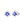 Tiny Blue Enamel Lily Floral Opal Stud Earrings - Perimade & Co.