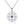 Tiny Blue Heart CZ Compass Charm Necklace - Perimade & Co.
