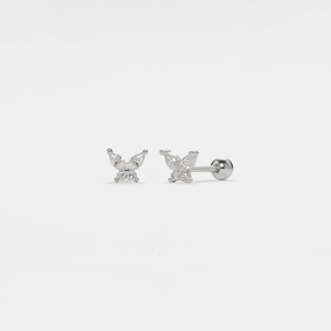 Tiny Butterfly Screw Back Stud Earrings - Perimade & Co.