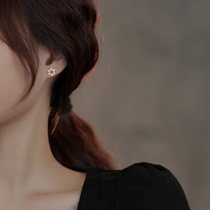 Tiny Color Enamel Flower Stud Earrings - Perimade & Co.