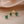 Tiny Green Four Leaf Clover Stud Earrings - Perimade & Co.