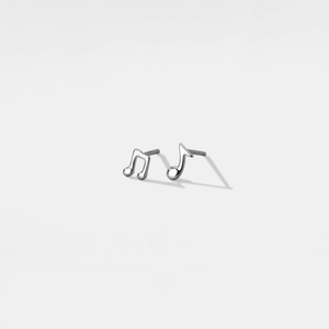 Tiny Mismatch Musical Note Stud Earrings - Perimade & Co.