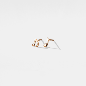 Tiny Mismatch Musical Note Stud Earrings - Perimade & Co.