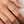 Tiny Princess Cut Solitaire Textured Band Ring - Perimade & Co.