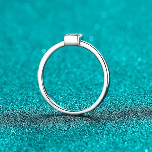 Tiny Princess Moissanite Wedding Band Ring - Perimade & Co.