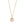 Tiny Rose Quartz Leaf Bezel Charm Necklace - Perimade & Co.