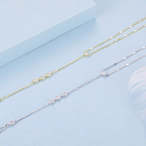 Tiny Sequin Station Hand Chain Ring Bracelet - Perimade & Co.