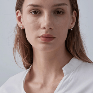 Tiny Small Bow Dangle Drop Stud Earrings - Perimade & Co.