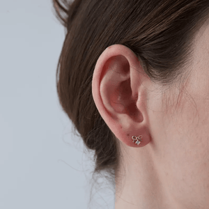 Tiny Small Bow Tie Bowknot Stud Earrings - Perimade & Co.