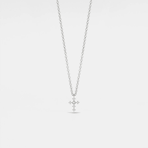 Tiny Small Cross Charm Pendant Necklace - Perimade & Co.