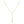 A gold-plated sterling silver cross drop necklace with a small cross pendant, displayed on a white background.