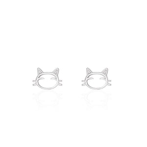 Tiny Small Cute Cat Cartilage Stud Earrings - Perimade & Co.