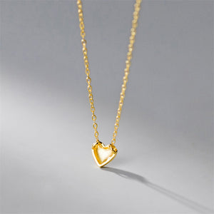 Tiny Small Heart Charm Pendant Necklace - Perimade & Co.
