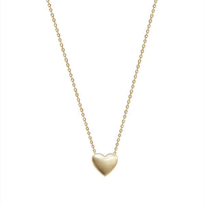 Tiny Small Heart Charm Pendant Necklace - Perimade & Co.