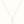 Gold necklace with a 'YO' pendant on a white background