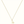 Gold necklace with a unique pendant on a white background