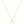Gold necklace with a 'W' pendant on a white background