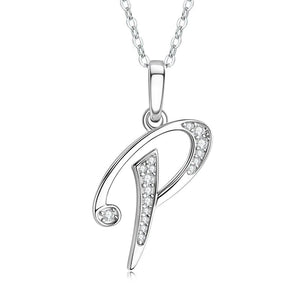Silver necklace with a unique pendant on a white background