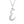 Silver crescent moon pendant necklace with clear stones on a white background