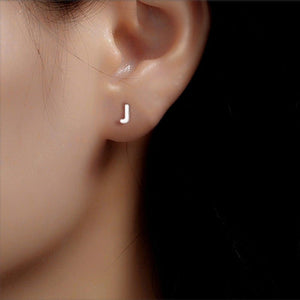 Tiny Small Initial Letter Stud Earrings - Perimade & Co.