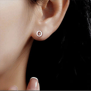 Tiny Small Initial Letter Stud Earrings - Perimade & Co.