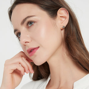 Tiny Small Kidney Bean Stud Earrings - Perimade & Co.