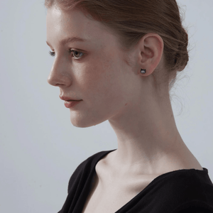 Tiny Small Mother of Pearl Cat Stud Earrings - Perimade & Co.