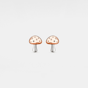 Tiny Small Mushroom Cartilage Stud Earrings - Perimade & Co.