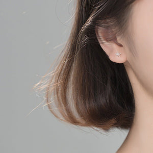 Tiny Small Openwork Flower Stud Earrings - Perimade & Co.