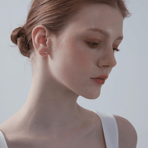Tiny Small Radiant Heart Cartilage Stud Earrings - Perimade & Co.
