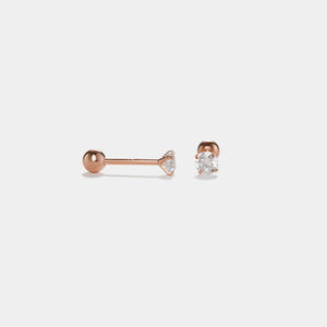 Tiny Small Silver Screw Back Stud Earrings - Perimade & Co.