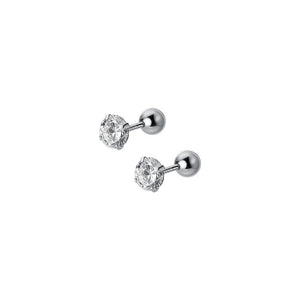 Tiny Small Silver Screw Back Stud Earrings - Perimade & Co.