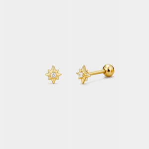 Tiny Small Star Screw Back Stud Earrings - Perimade & Co.