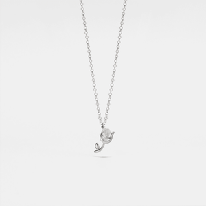 Tiny Small Tulip Flower Charm Necklace - Perimade & Co.