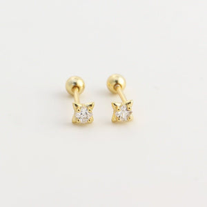 Tiny Star Cartilage Screw Back Stud Earrings - Perimade & Co.