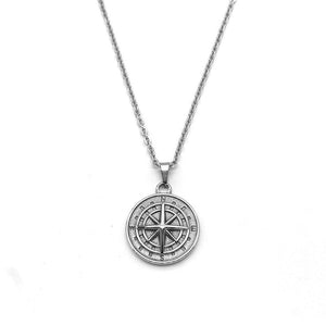 Titanium Steel Compass Pendant Necklace - Perimade & Co.