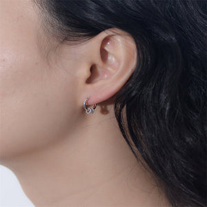 Triple Ring Small Huggie Hoop Earrings - Perimade & Co.